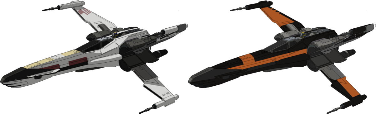 Wanted To See How The T 85 X Wing Would Look In Other - Color (1200x500), Png Download