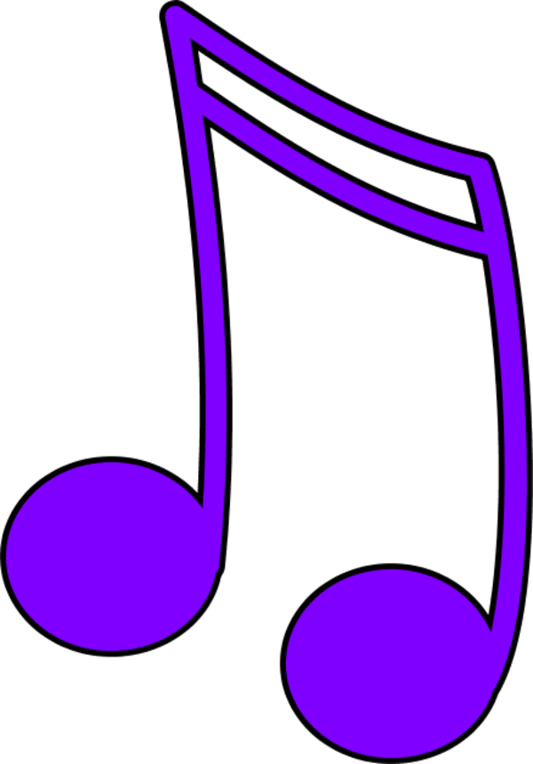 Picture Stock Best Photos Of Purple Notes Clip Art - Music Notes Clipart (600x860), Png Download