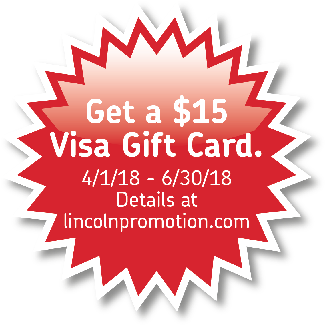 $10 Visa Gift Card Starburst (1158x1158), Png Download