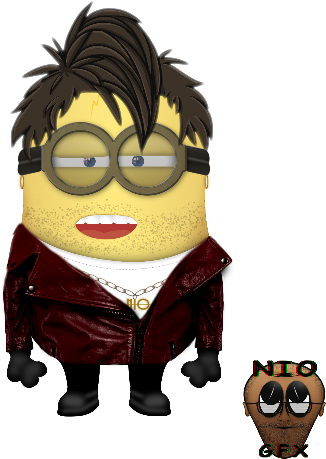 Bad Boy Minion (1600x1600), Png Download