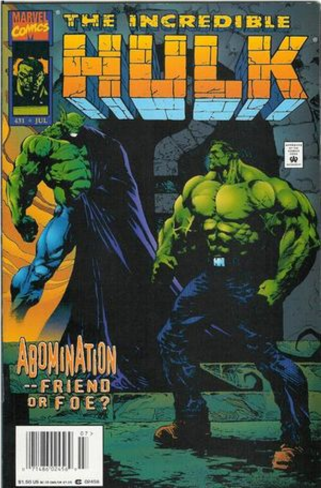 Купете Comics 1995-07 The Incredible Hulk - Liam Sharp Hulk Art (950x950), Png Download