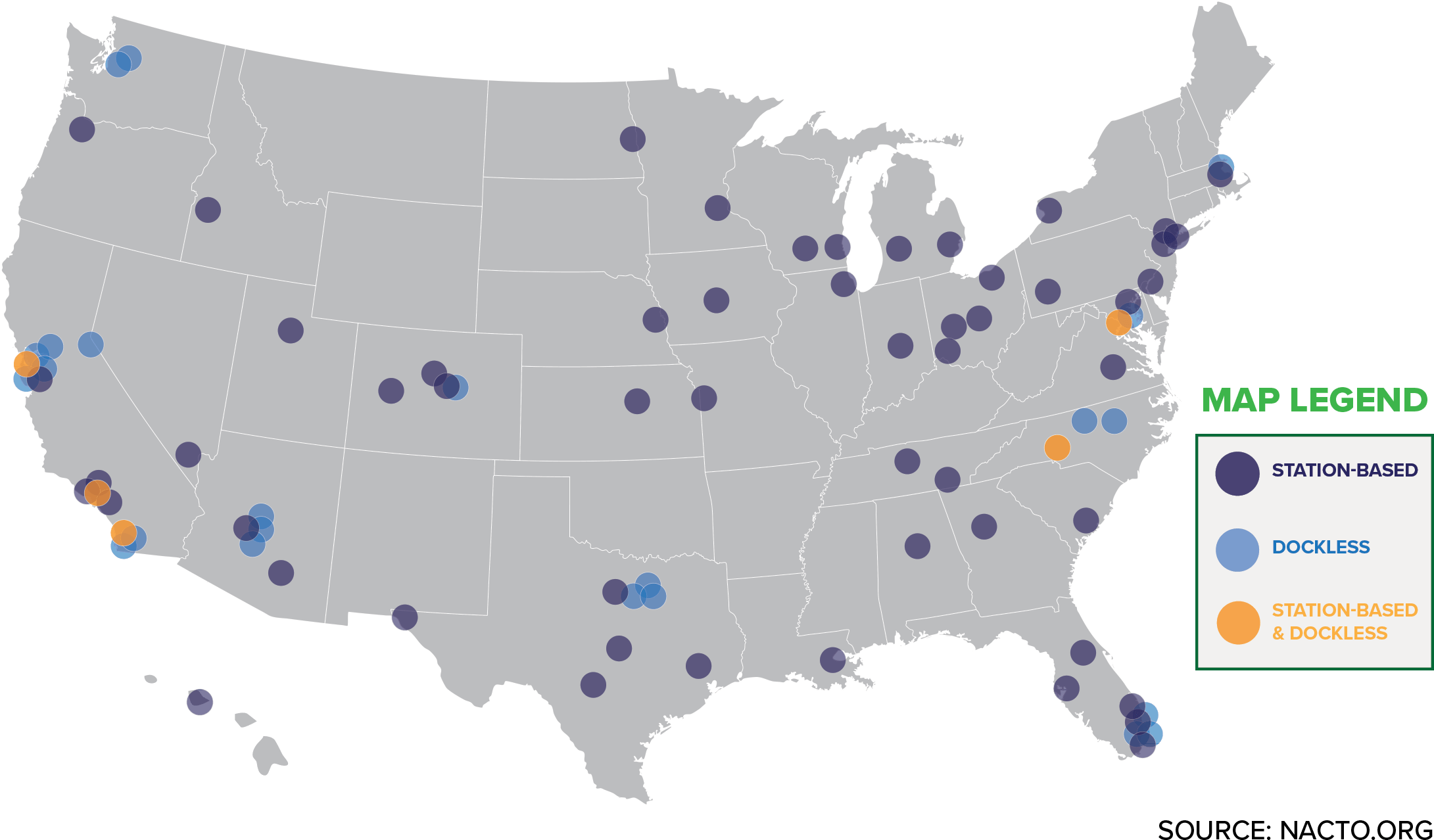It Shows That Both Docked And Dockless Bike Share Are (2339x1299), Png Download