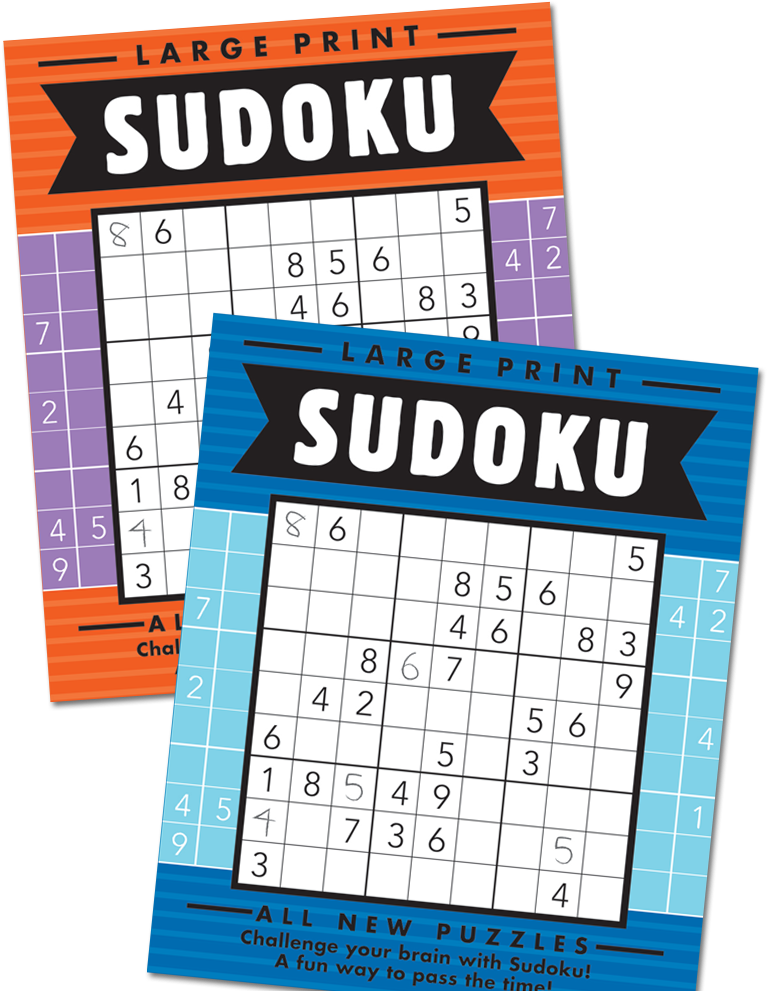 Img - Large Print Sudoku By Beaver Books: Volume 9 (800x1024), Png Download