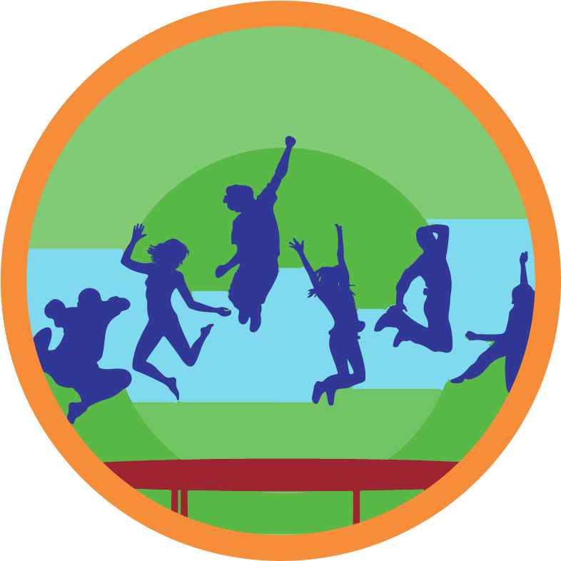 K - Trampoline (833x833), Png Download