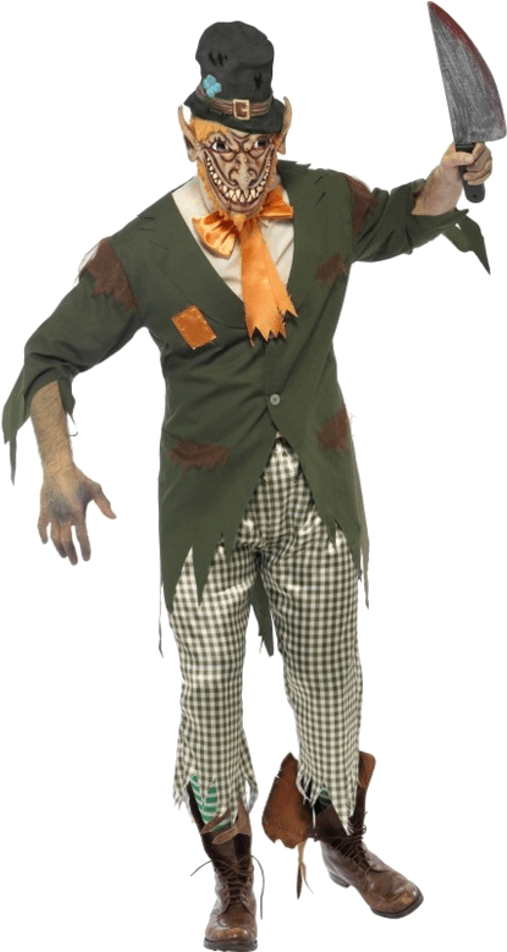 Evil Unlucky Jokers Masquerade - Leprechaun Halloween Costume (600x951), Png Download