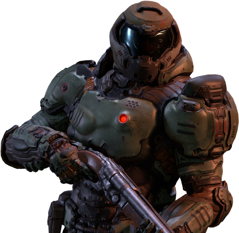 Doom Guy Png - Doomguy Transparent (903x885), Png Download
