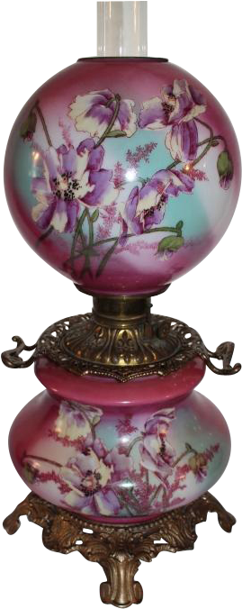 100% Original Gone With The Wind Banquet Or Parlor - Oil Lamp (675x675), Png Download
