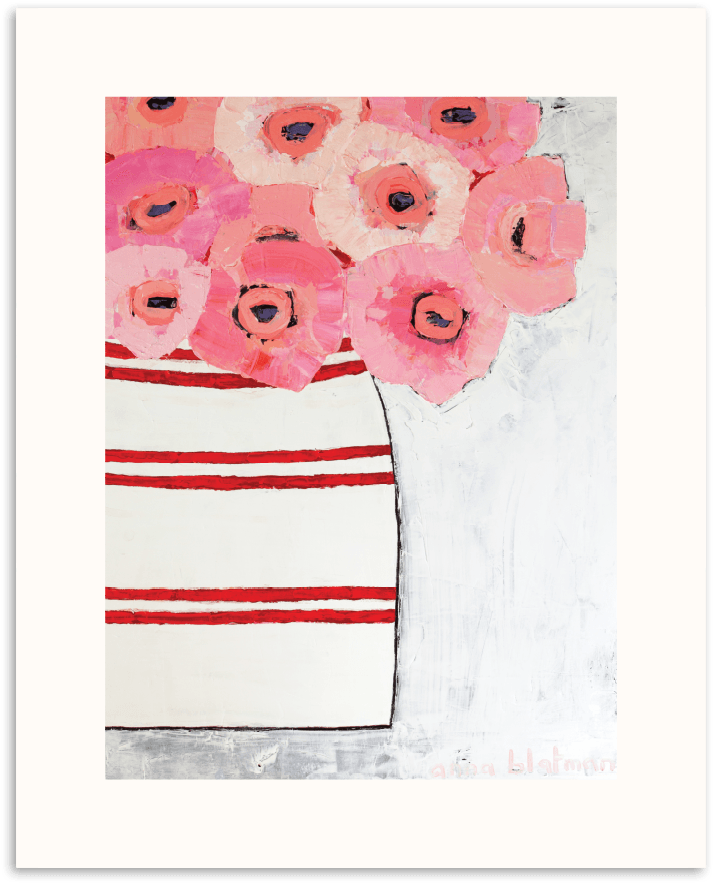 Poppy Jar - « - Artist Lane Poppy Jar By Anna Blatman Framed Painting (900x900), Png Download