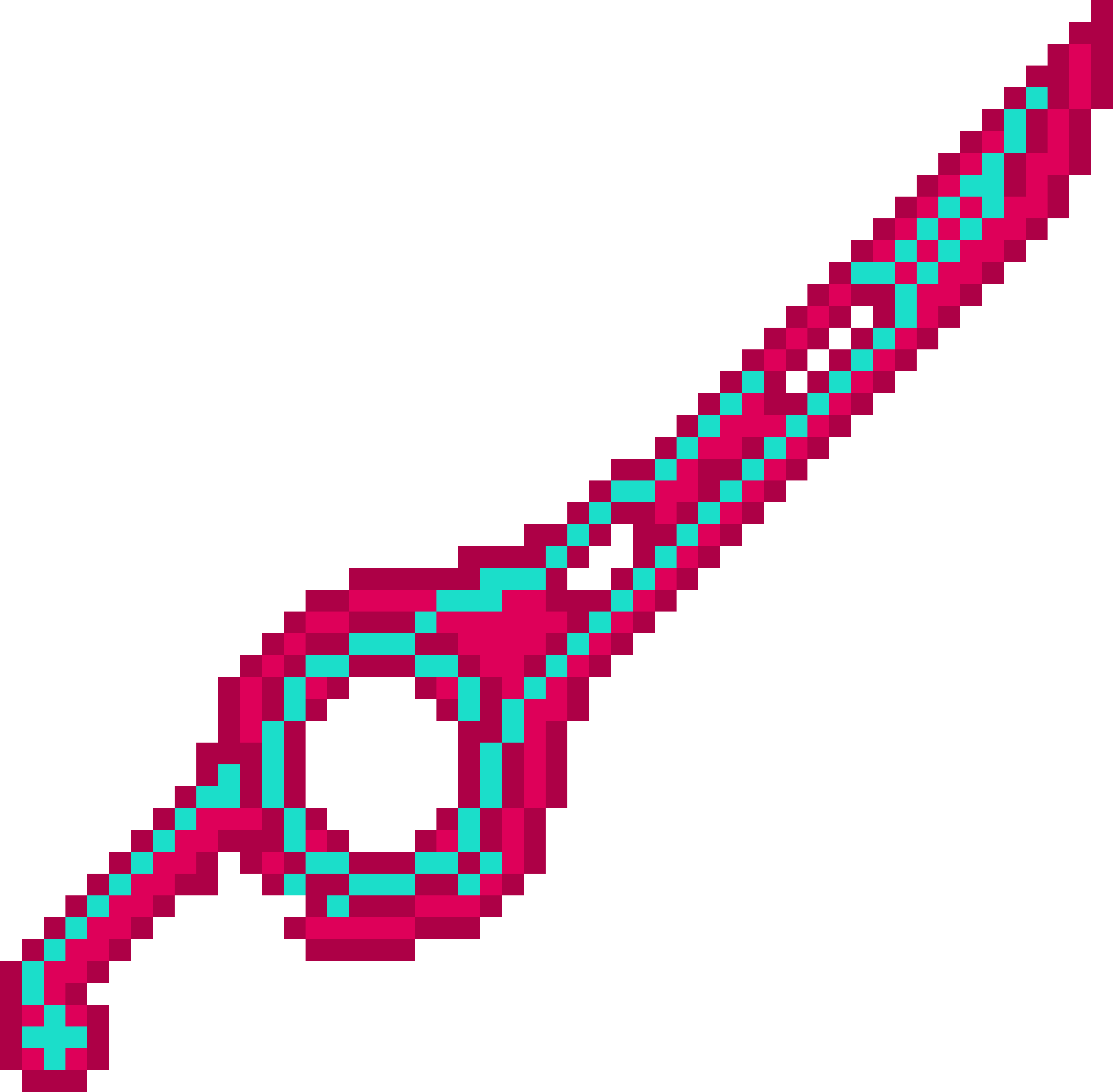 Energy Sword - Pixel Art (5100x5000), Png Download
