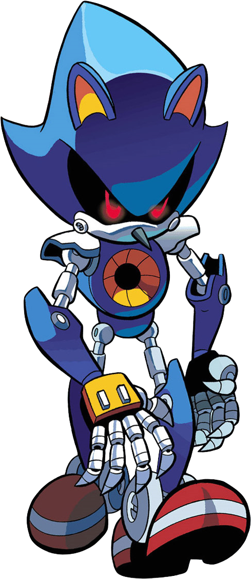 Sonic Comic Metal Sonic (692x1225), Png Download