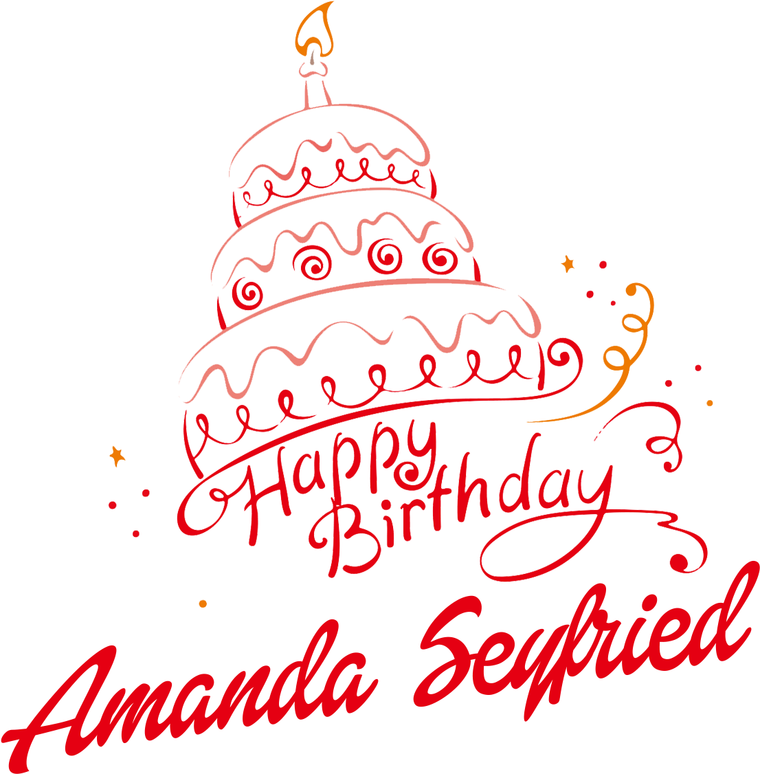 Amanda Seyfried Happy Birthday Vector Cake Name Png - Happy Birthday Monu Cake (1920x1200), Png Download