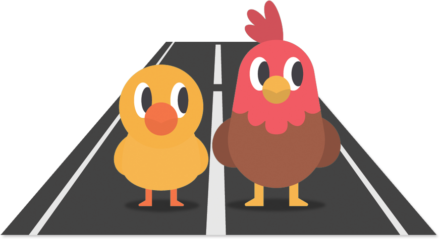 Kids Playing Chicken (1000x500), Png Download