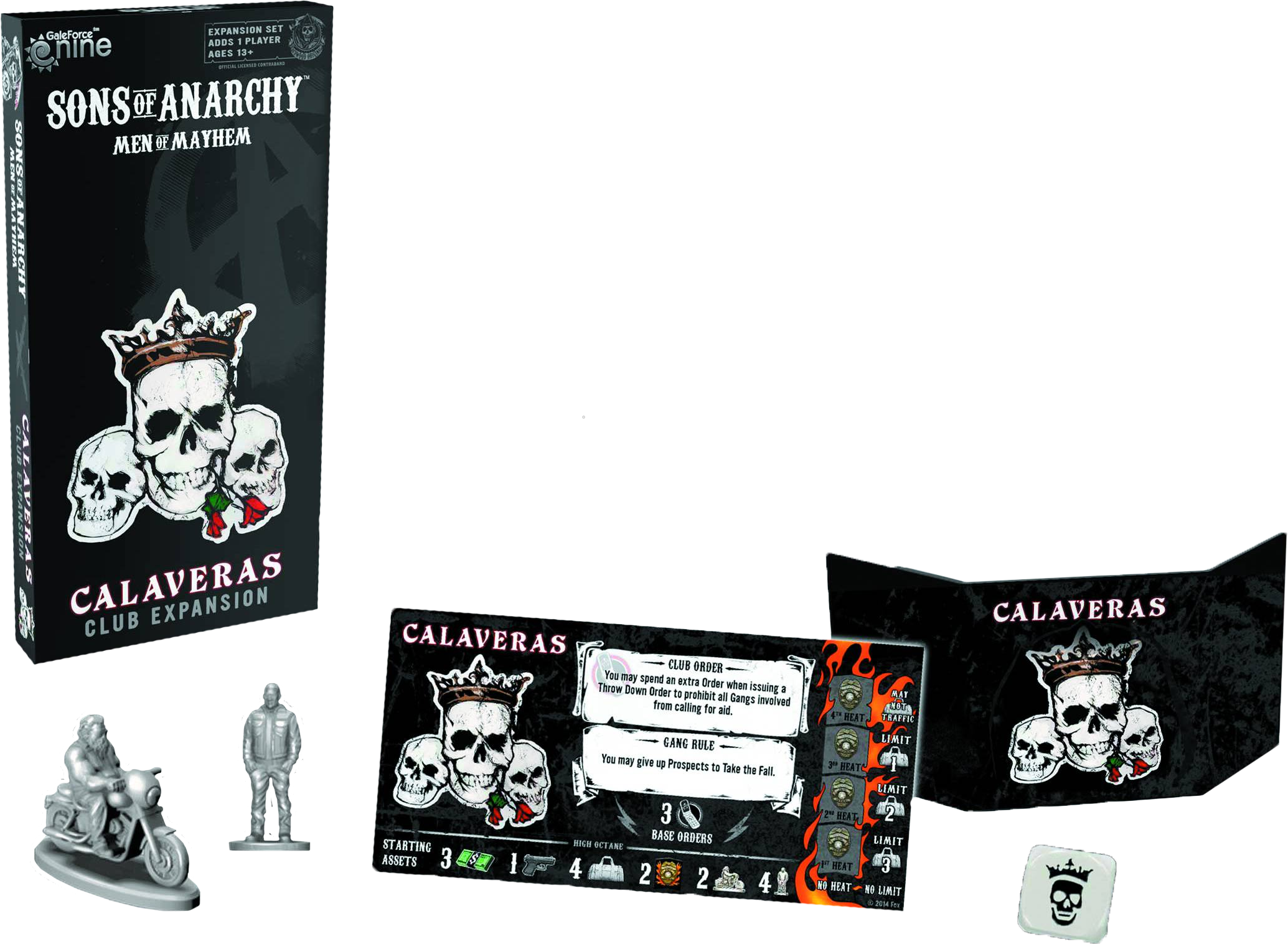Sons Of Anarchy - Battlefront Miniature Sons Of Anarchy Calaveras Club (2069x1517), Png Download