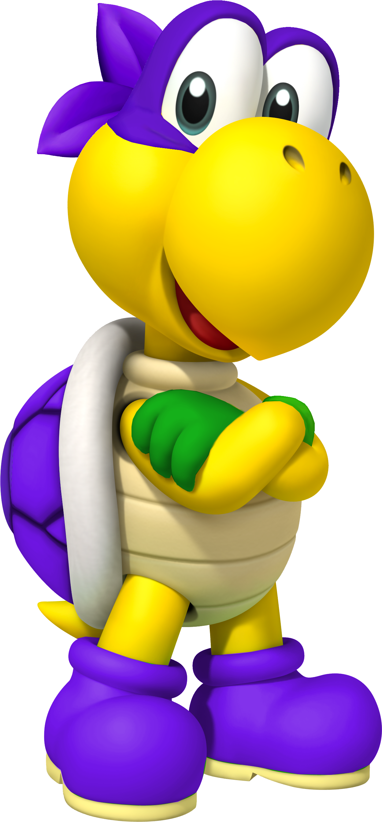 Purple - Red Koopa Troopa Png (1444x2910), Png Download