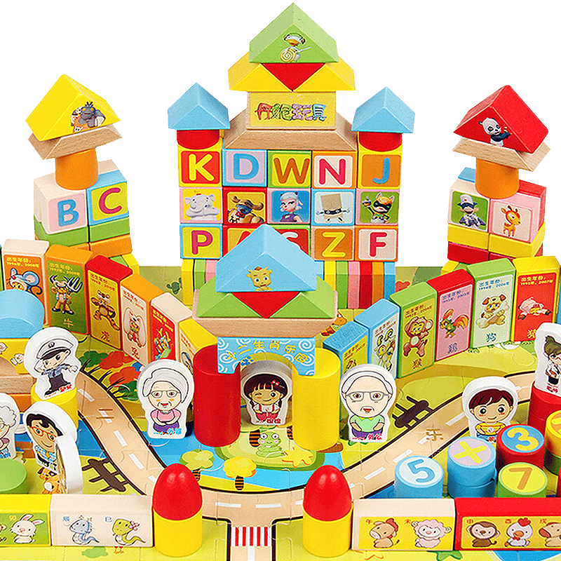 Children's Building Blocks Toys Large Particles Enlightenment - Toy Block (800x800), Png Download
