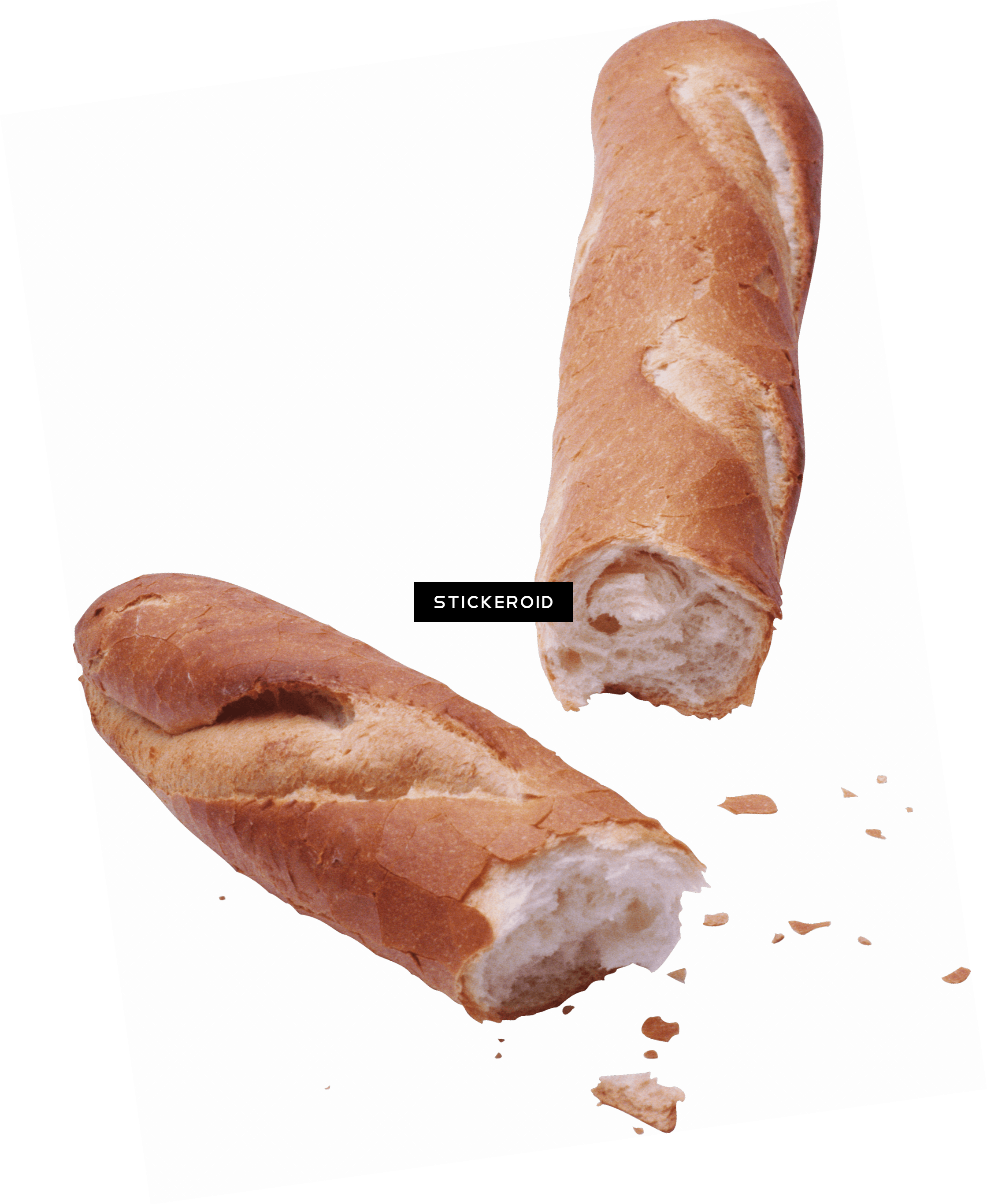 Bread Baguette Хлеб - Broken Baguette (2240x2732), Png Download