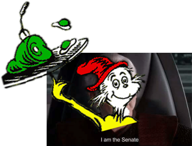 Sam I Am The Senate - Seuss Green Eggs And Ham (840x840), Png Download