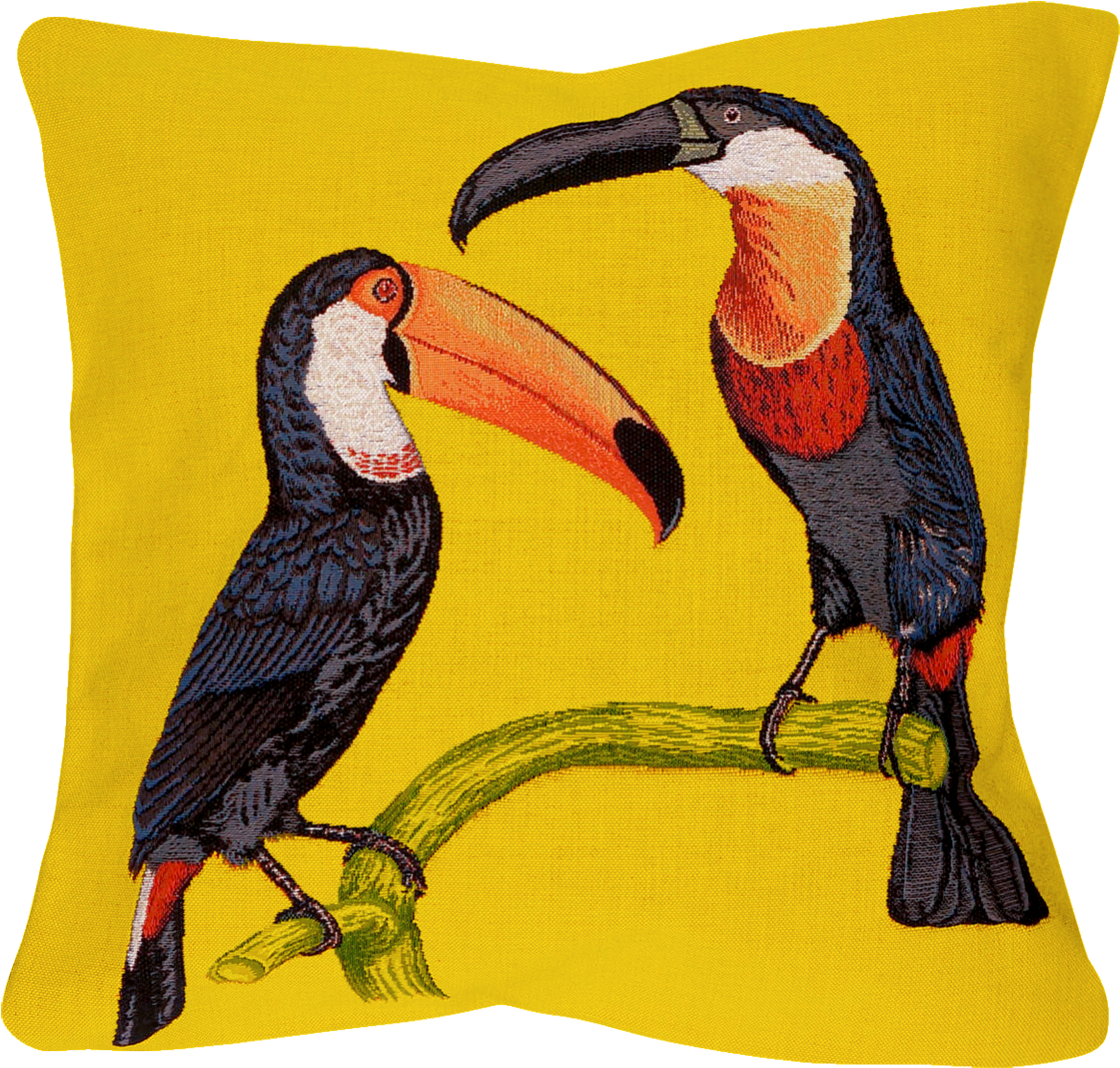 Coussin Toucan Jaune Copie » Coussin Toucan Jaune Copie - Toucan (1181x1133), Png Download