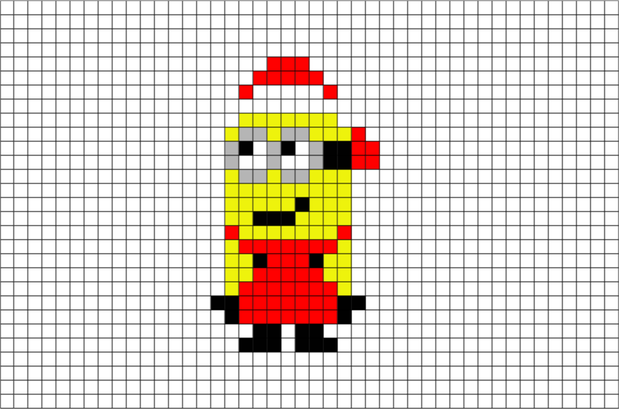 Pixel Art Minion (880x582), Png Download