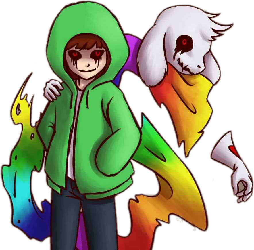 Undertale Chara Asriel Dustchara Dustasriel Dustshift - Chara E Asriel Undertale (884x869), Png Download