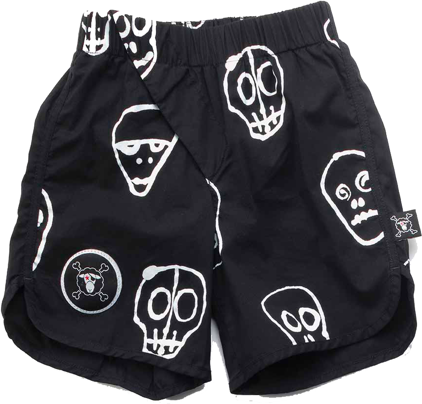Skull Mask Surf Short - Nununu (1000x1500), Png Download