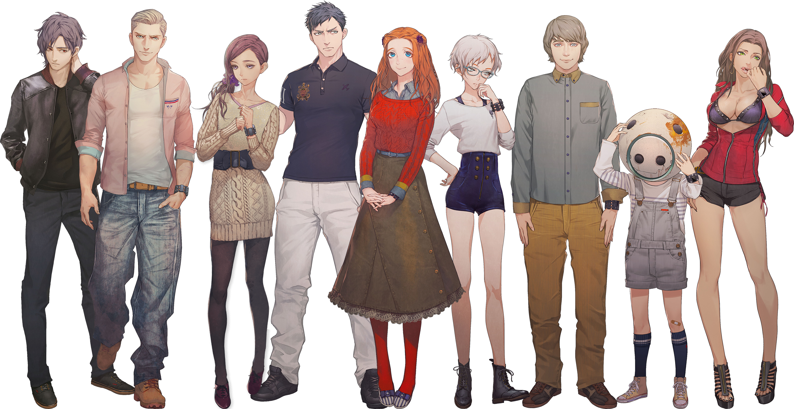 So I Got All The Endings, Including The True End And - Zero Escape Zero Time Dilemma Characters (2727x1406), Png Download