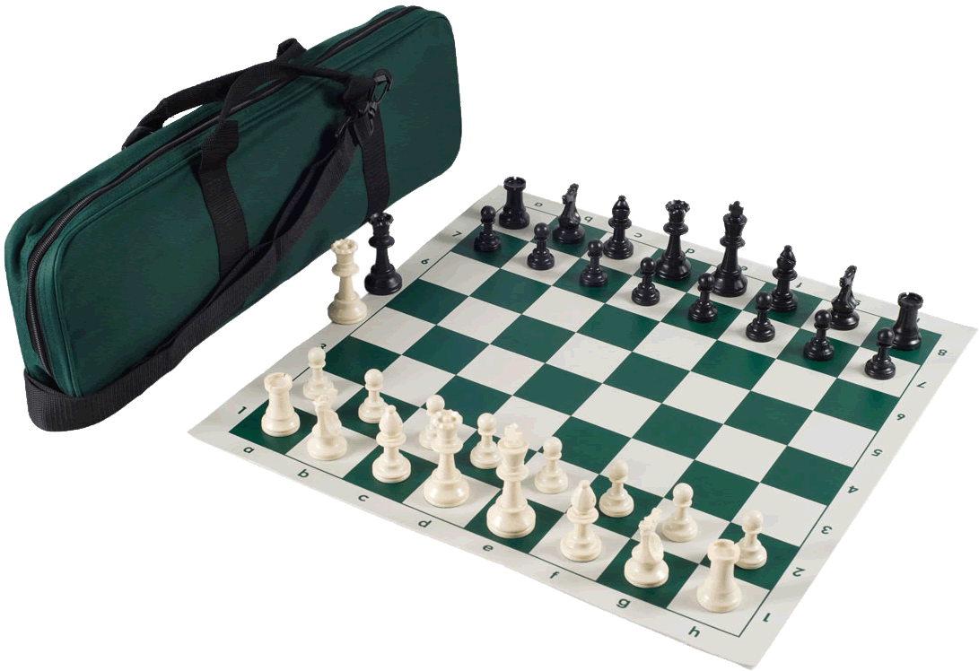 0 - 000000 0 - - Archer Chess Set Combo - Forest Green (1091x748), Png Download