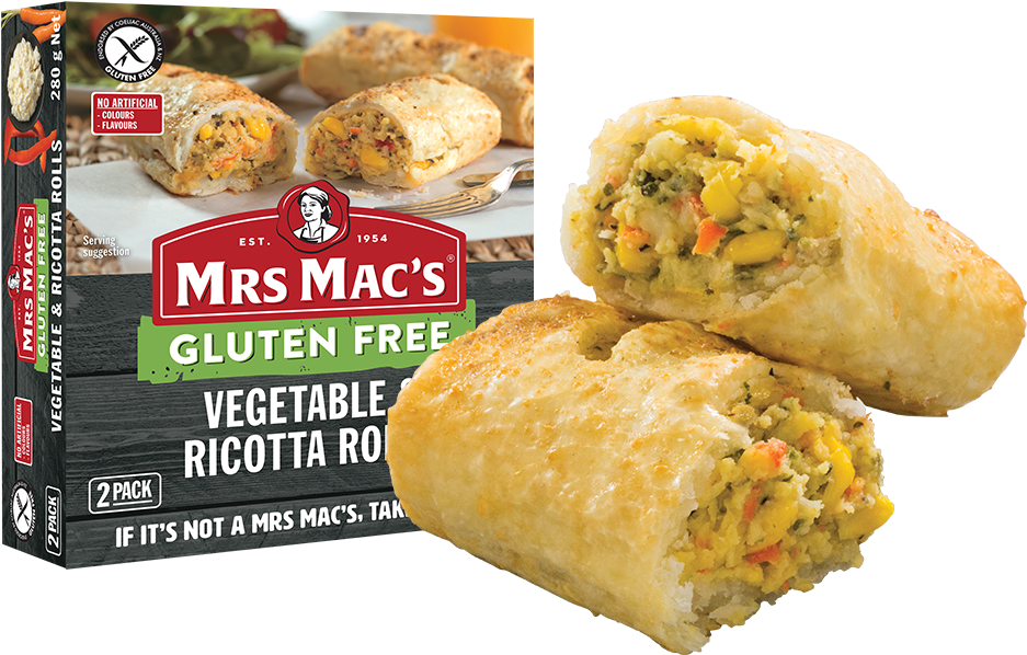Vegetable & Ricotta Rolls 2 Pack - Vegetable (1000x700), Png Download