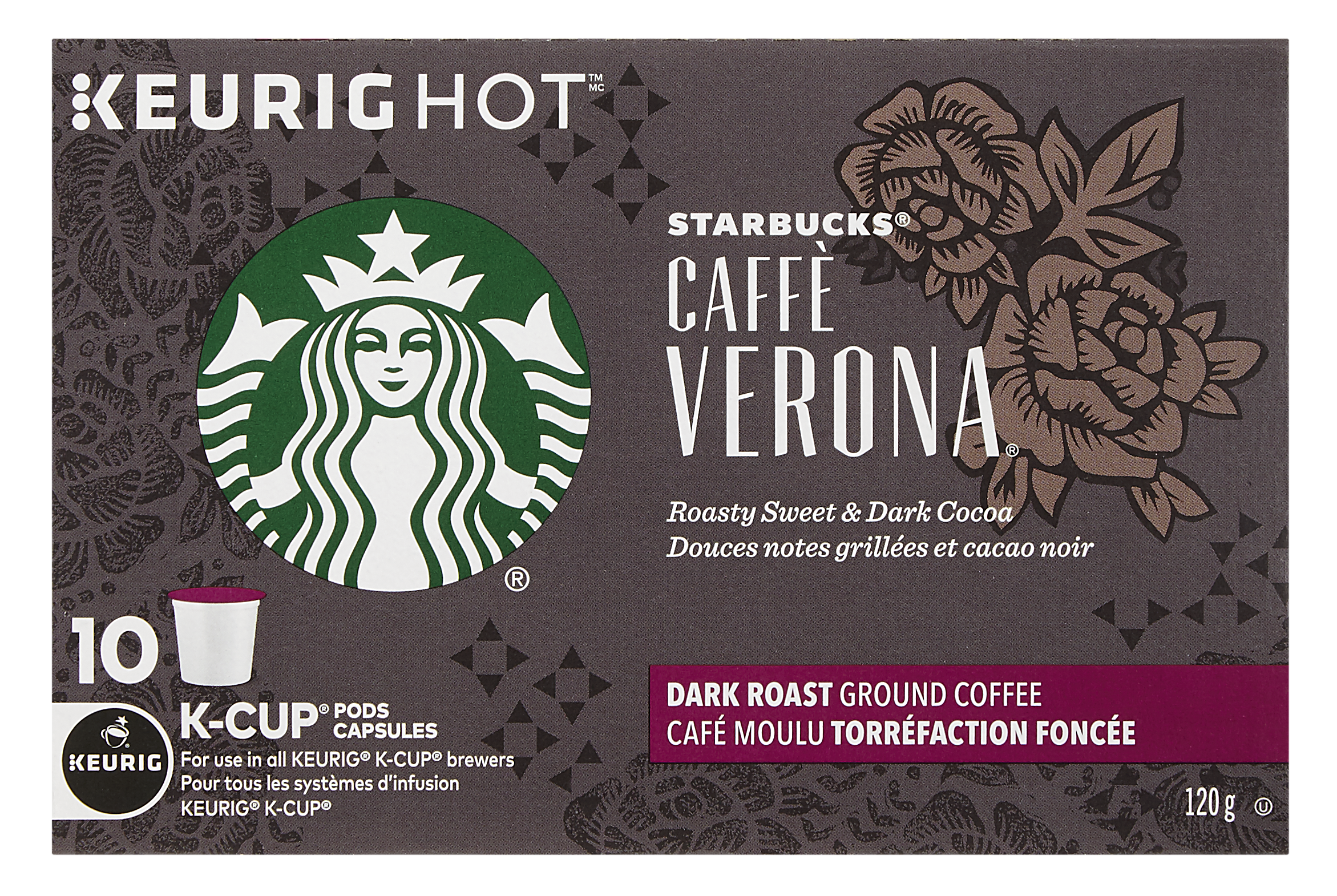 Starbucks Caffe Verona Dark K-cups (2342x2342), Png Download