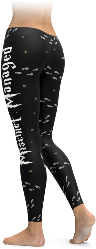 Mischief Managed Leggings - All Over Shirts Jack O Lantern Leggings (740x896), Png Download