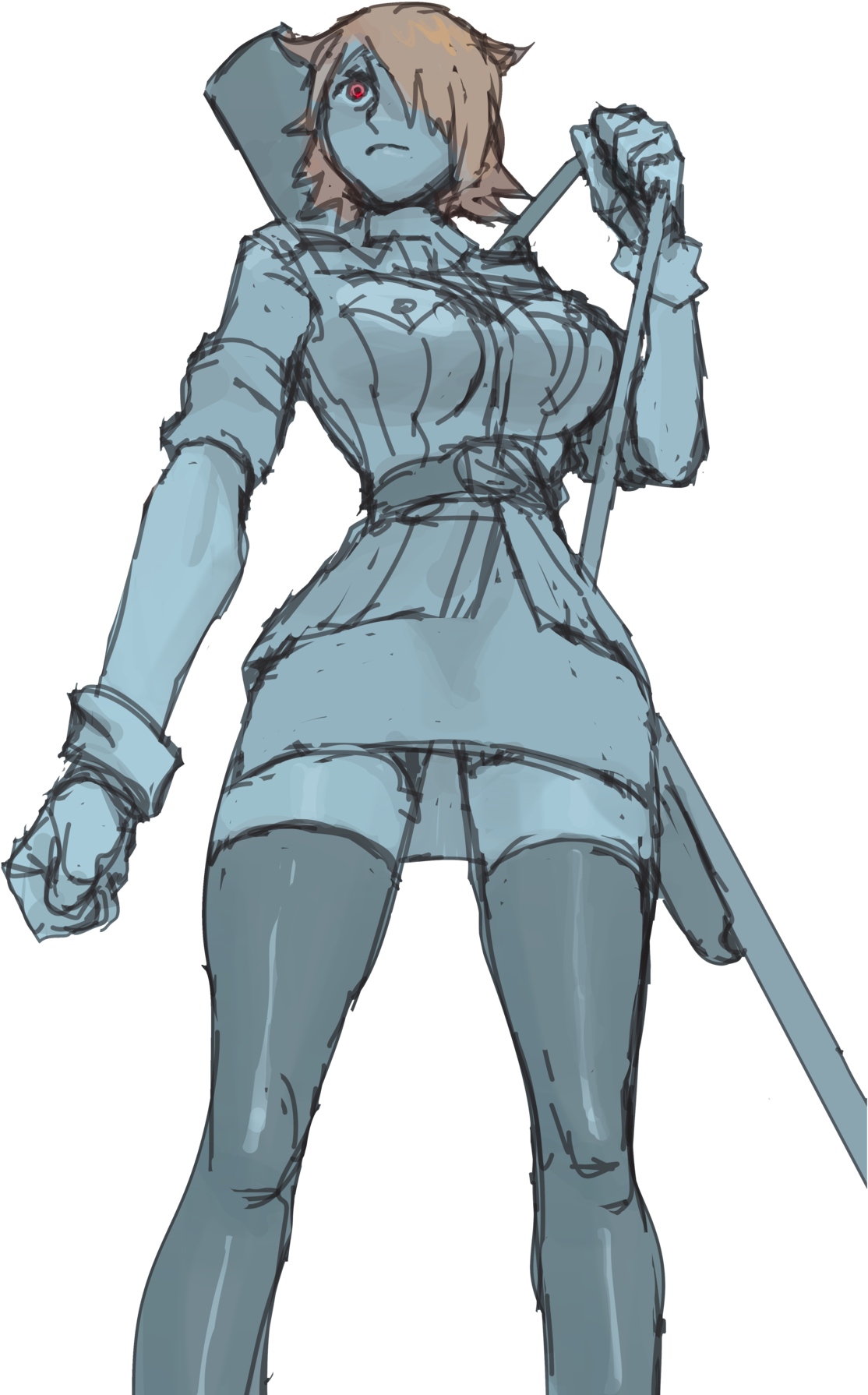 Hellsing Seras Victoria Wip - Illustration (1280x1810), Png Download