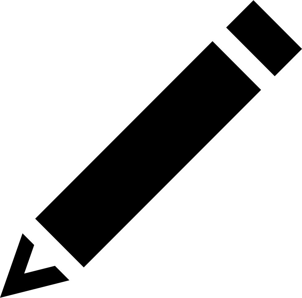 Black Diagonal Pencil Comments - Edit Icon Noun Project (980x966), Png Download