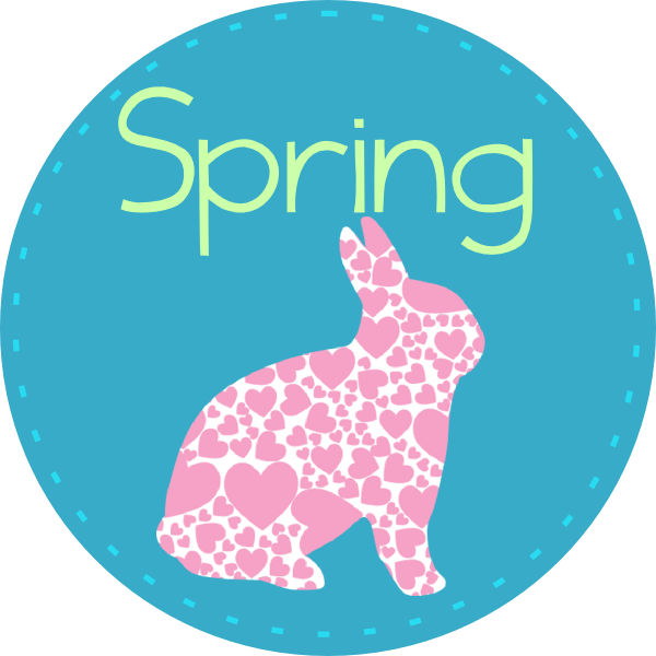 This Free Clipart Png Design Of Spring With Bunny Clipart (600x600), Png Download