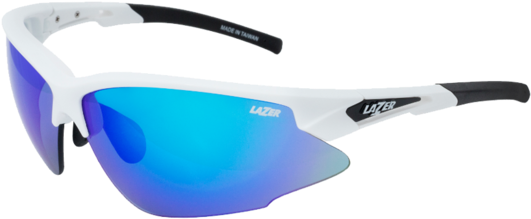 Lazer Argon Race Arr Sunglasses - Lazer Argon Ar Sunglasses Gloss White (blue, Yellow, (650x650), Png Download
