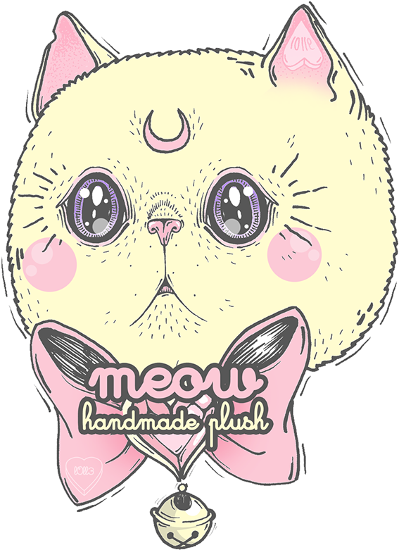 Faux Fur Fabric, Felt, Cotton Ball, Plastic Gem, Satin - Meow Canvas Print - Small By Loll3 (1200x829), Png Download