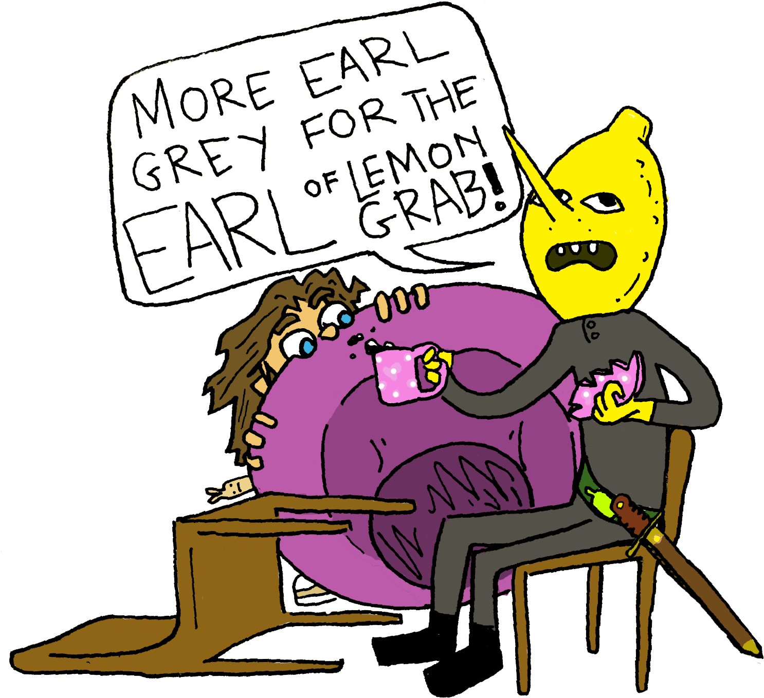 I Still Loved The New Rayman Platformer On Ps3, But - Earl Of Lemongrab (1529x1372), Png Download
