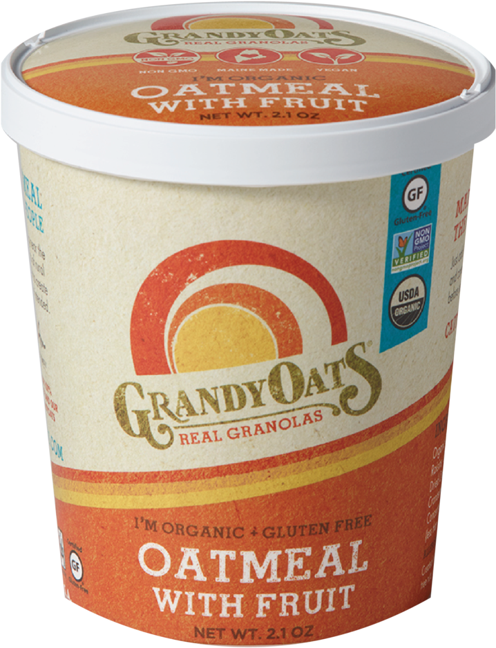 Oatcup 9a61ff10 Bcd4 41be 8ab8 4aa73db6c695 V=1478551175 - Grandyoats Vanilla Almond Granola - 48 Oz Bag (2048x1715), Png Download