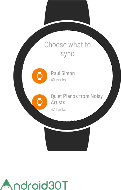 Google Play Music - Android Watch Face Calendar (480x800), Png Download