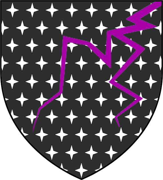 Purple Lightning Across A Starry Black Field Is Real - House Dondarrion (571x629), Png Download