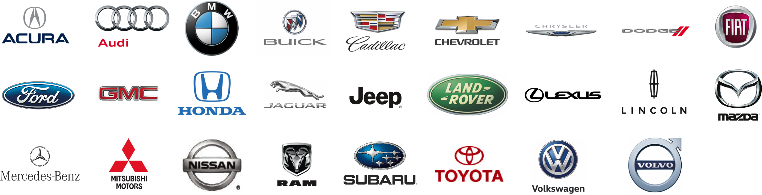 18 17 Website Logos - Marca De Carros Nomes (2488x653), Png Download