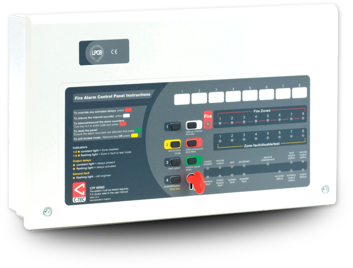 C-tec Fire Alarm Panel - Context Plus Conventional Fire Alarm Panel (710x539), Png Download