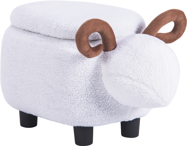 Stool - White Ram - Детска Табуретка (800x800), Png Download