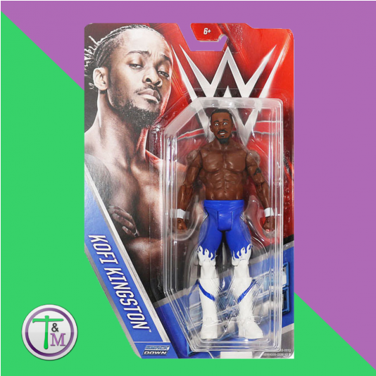 Mattel Wwe Basic Figure Kofi Kingston (533x800), Png Download