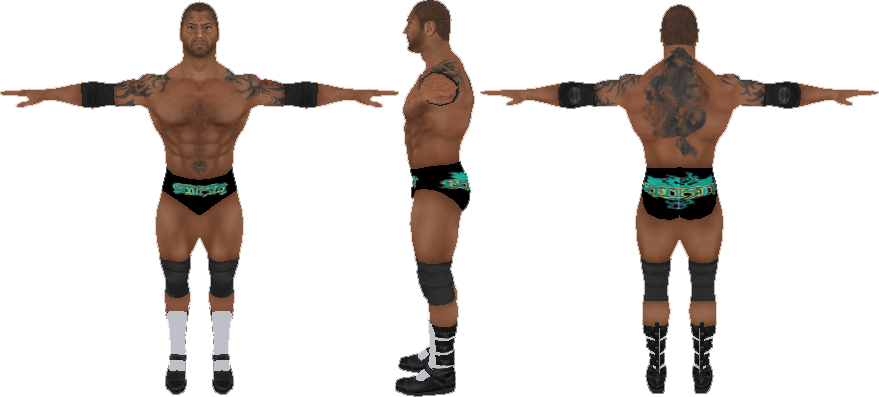 Kofi Kingston 2k14 Attire - Wwe Svr 11 Psp Batista Caw (879x397), Png Download