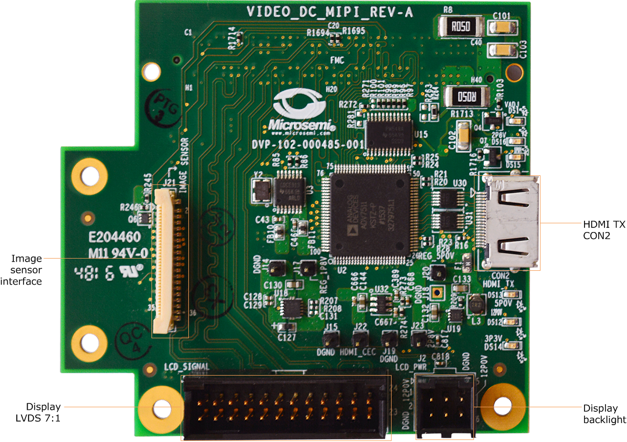 Mipi Csi-2 Daughter Card With Callouts 96 - Mipi Csi 2 To Pcie (1225x865), Png Download