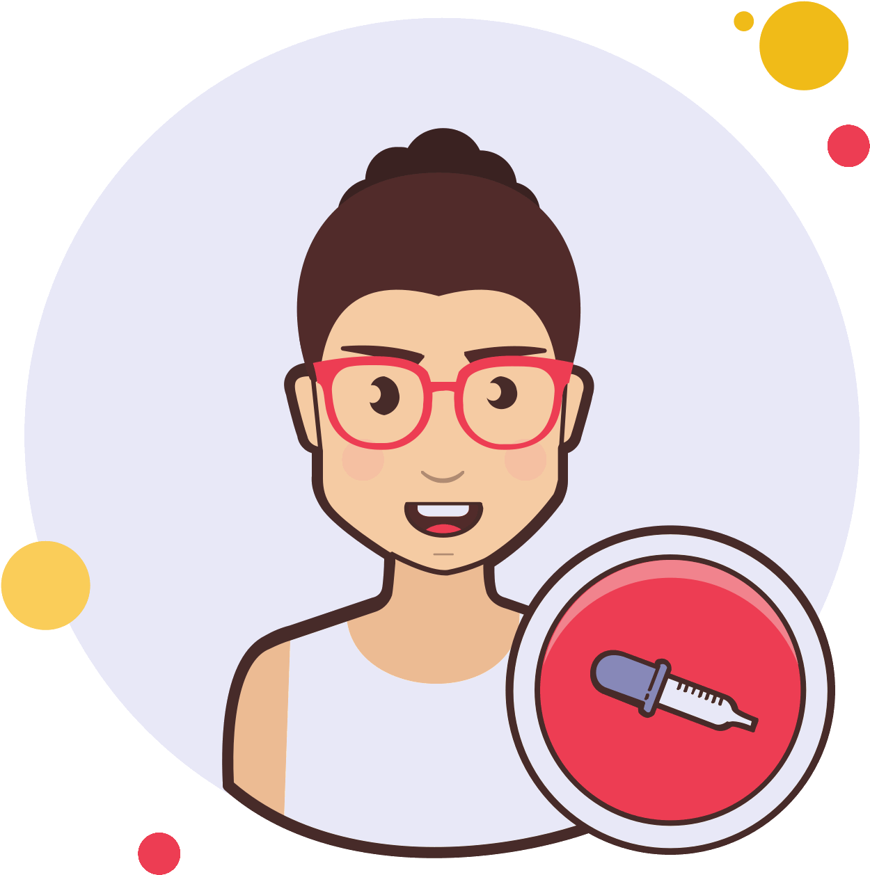 Pick Colors Female Icon - Icon (1600x1600), Png Download