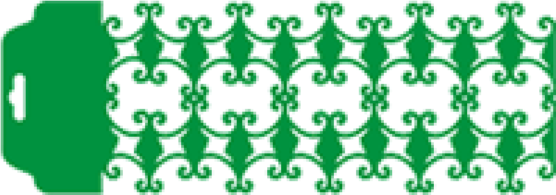 Molde Vazado Em Arabesco (800x800), Png Download