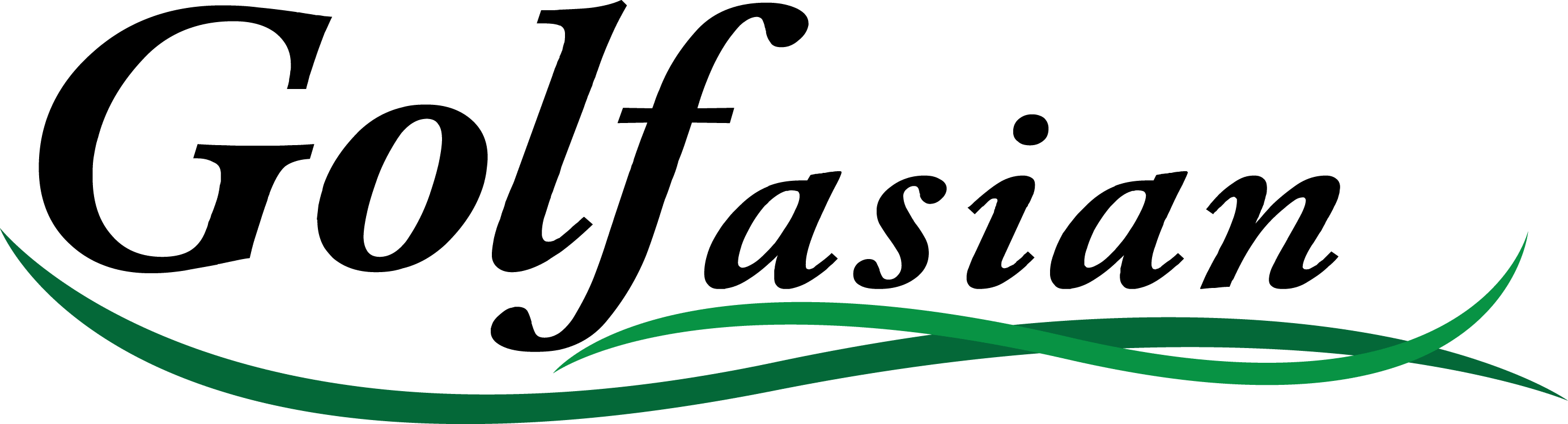 Golfasian Logo (2767x748), Png Download