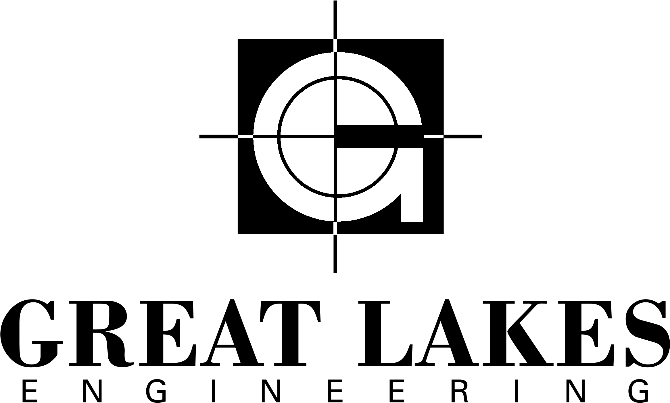 Great Lakes Logo Black And White (2400x2400), Png Download