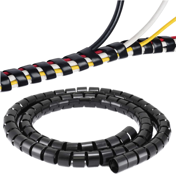 Spiral Binding - Spiral Wrapping Bands - 30mm X 1.5m (black) (591x591), Png Download
